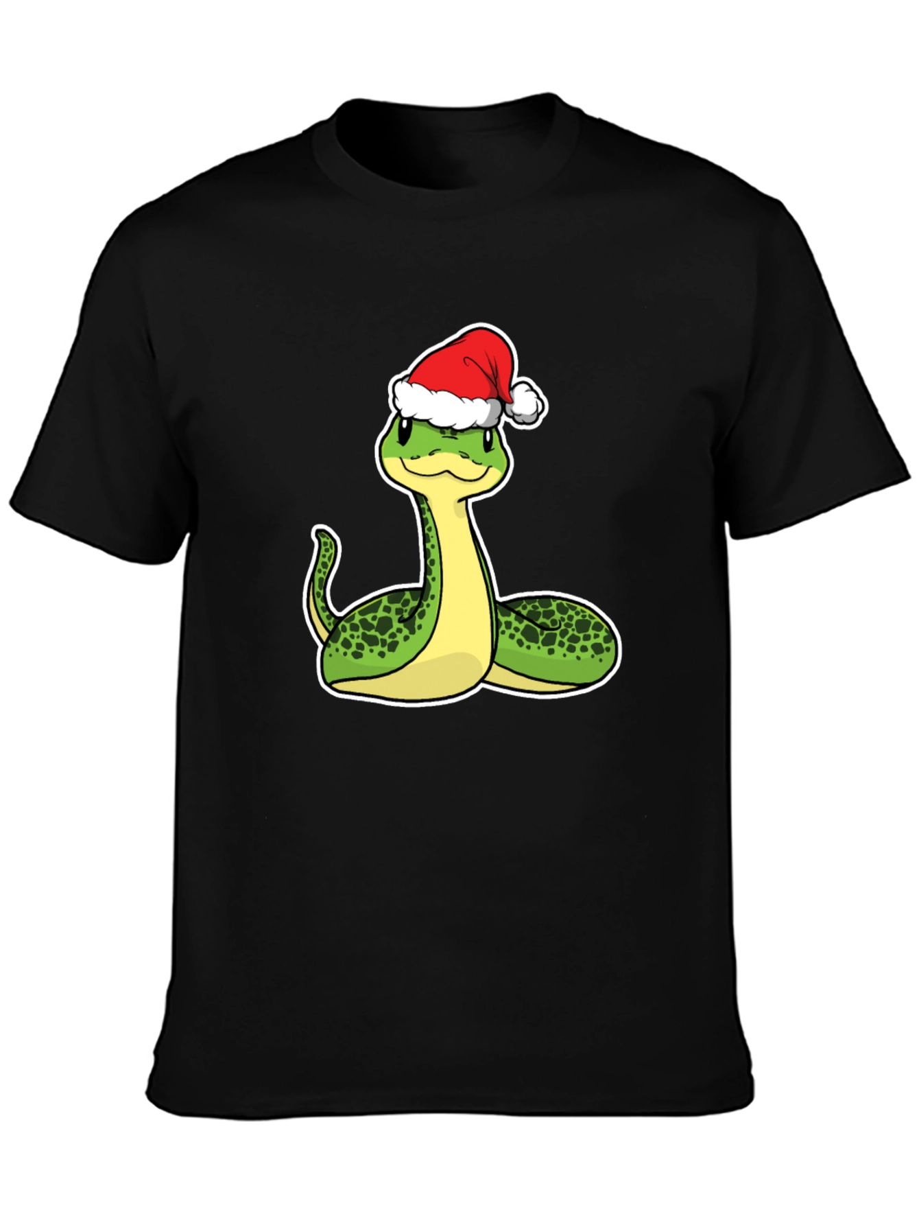 Festive Snake Graphic Tee - Holiday Style