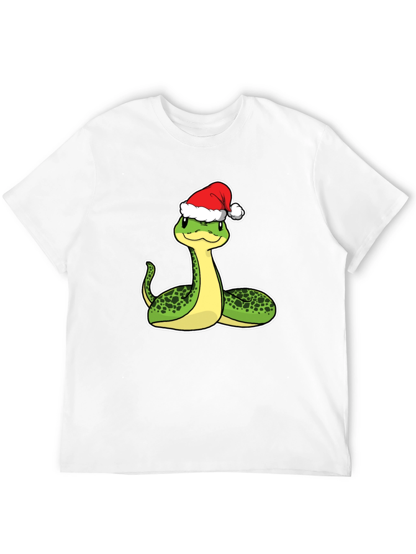 Festive Snake Graphic Tee - Holiday Style