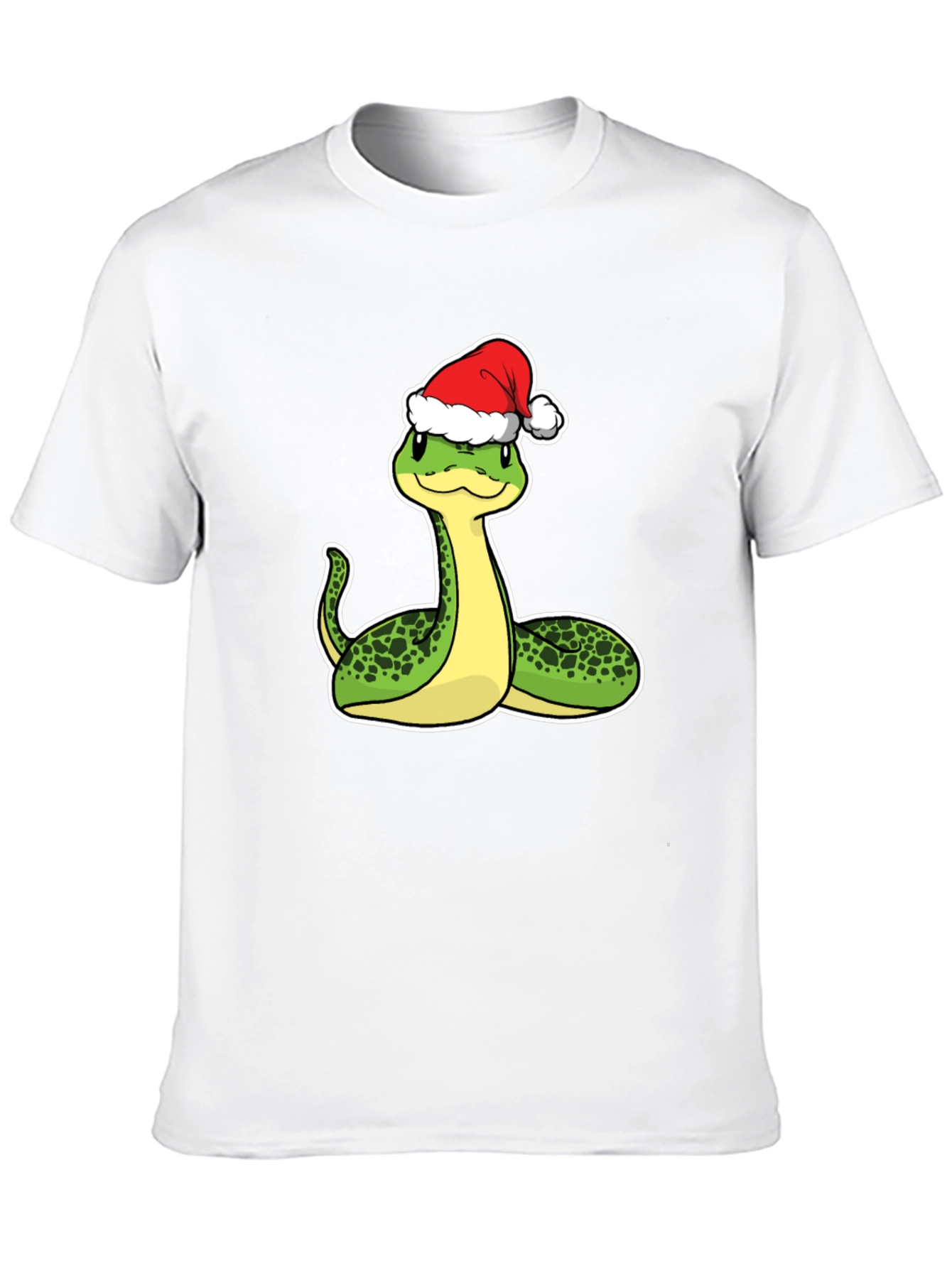 Festive Snake Graphic Tee - Holiday Style