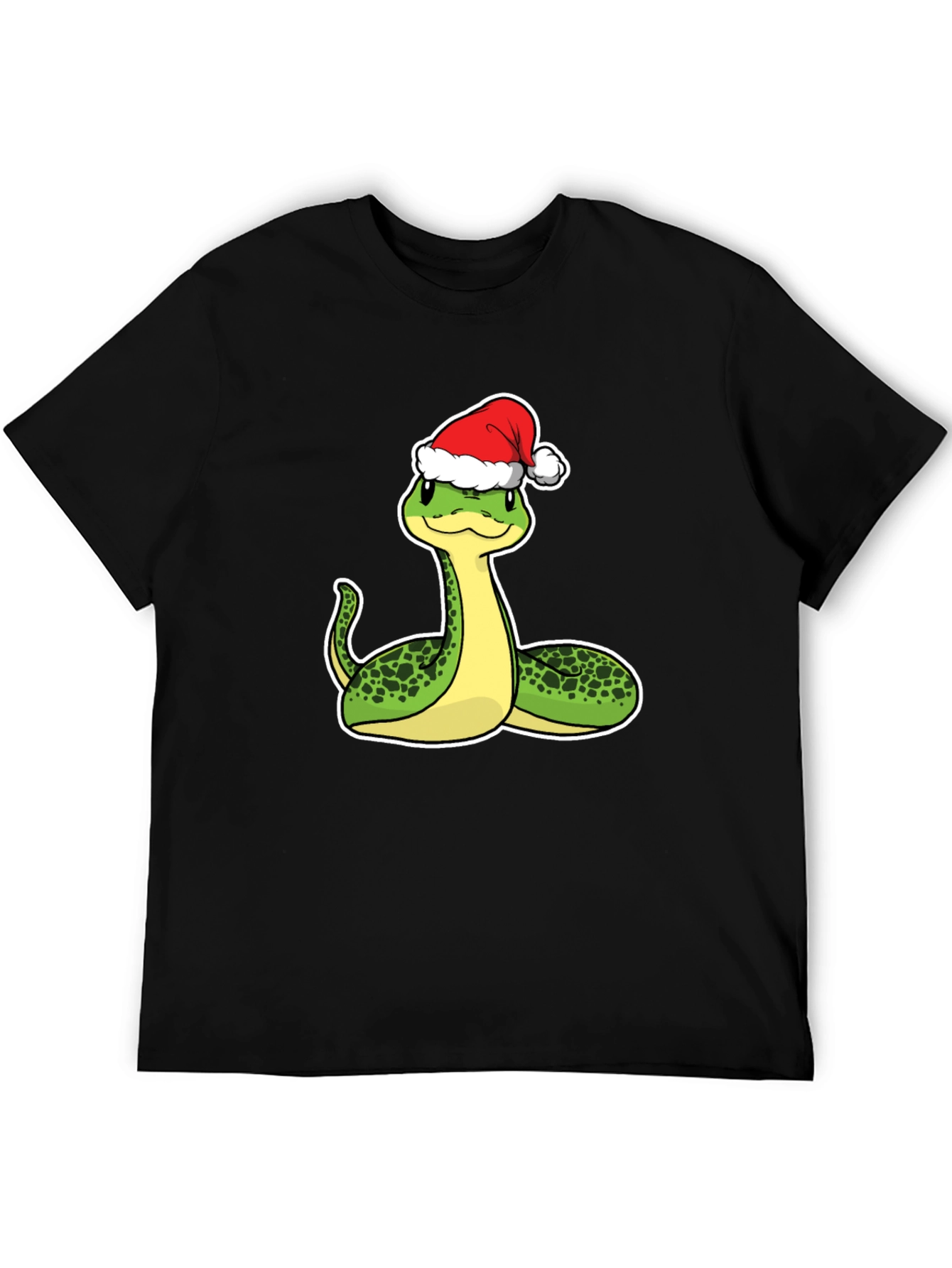 Festive Snake Graphic Tee - Holiday Style