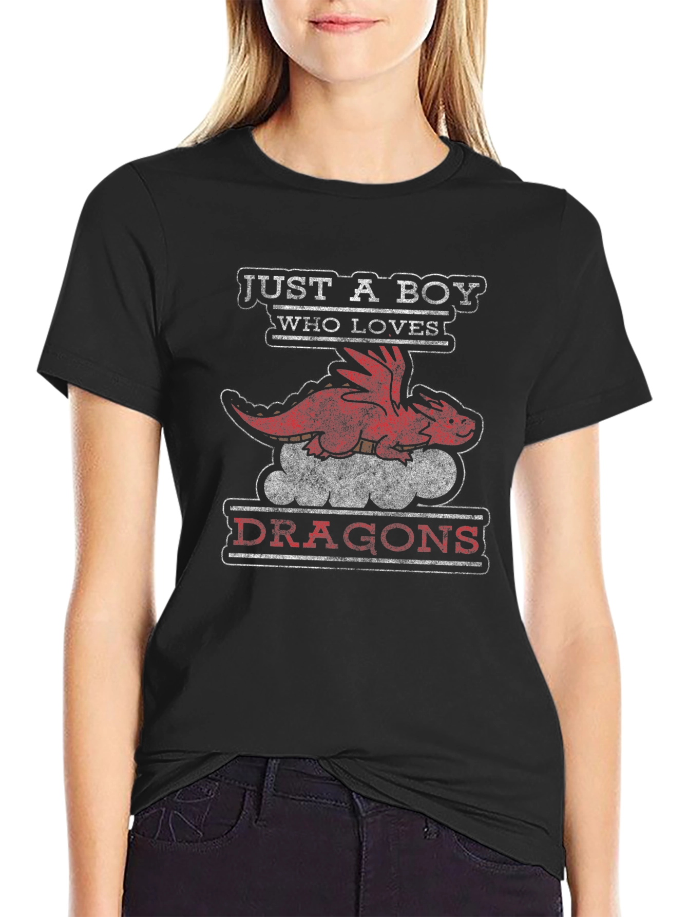 Just a Boy Who Loves Dragons T-Shirt