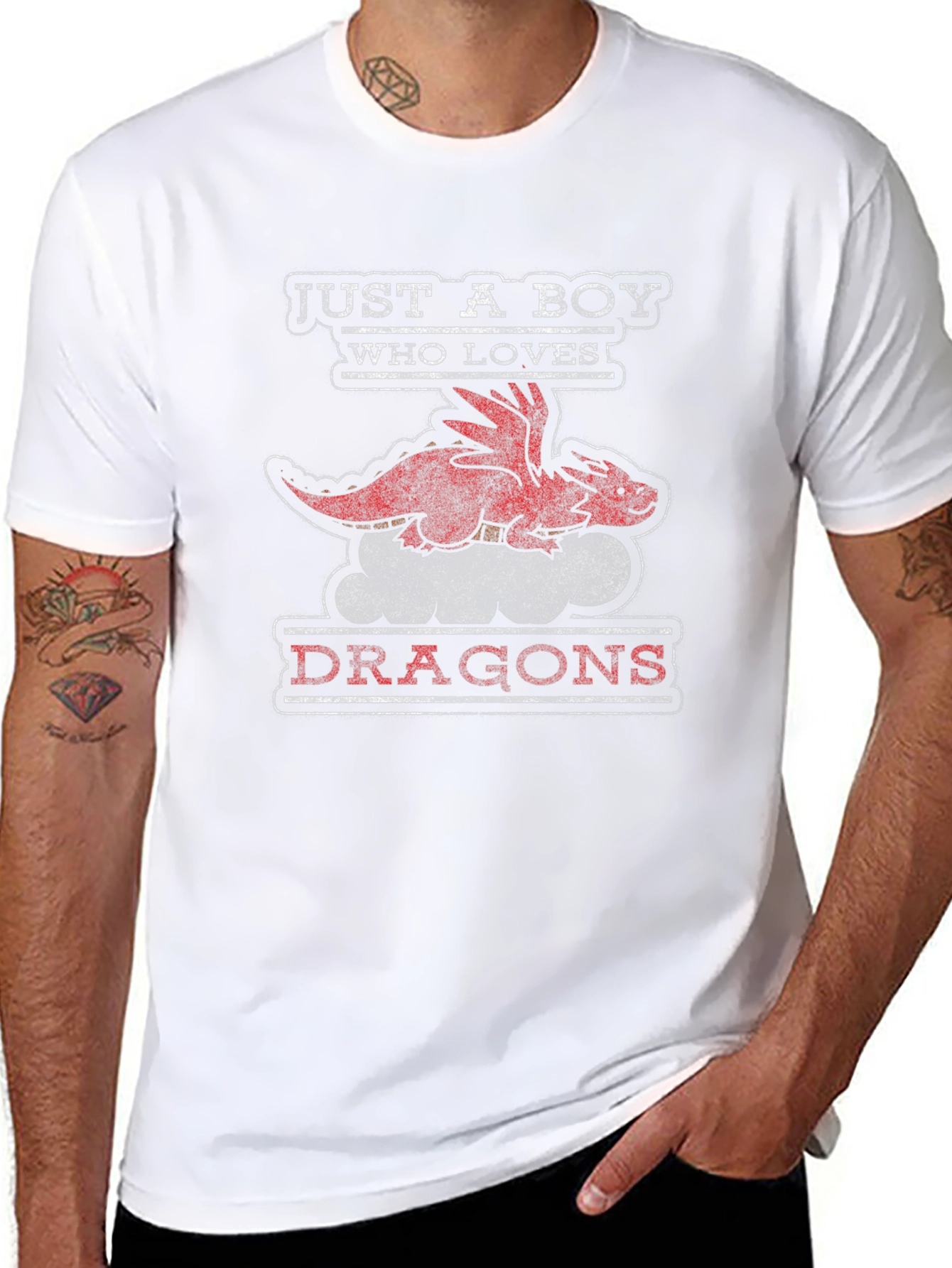 Just a Boy Who Loves Dragons T-Shirt