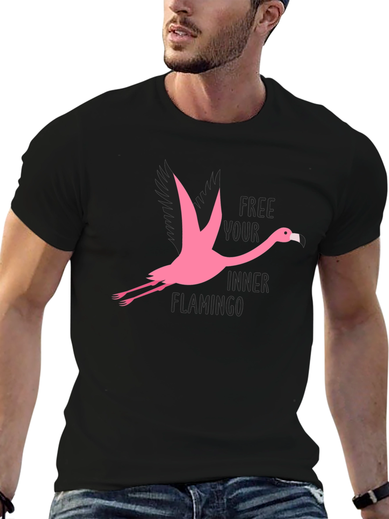 Free Your Inner Flamingo Graphic T-Shirt