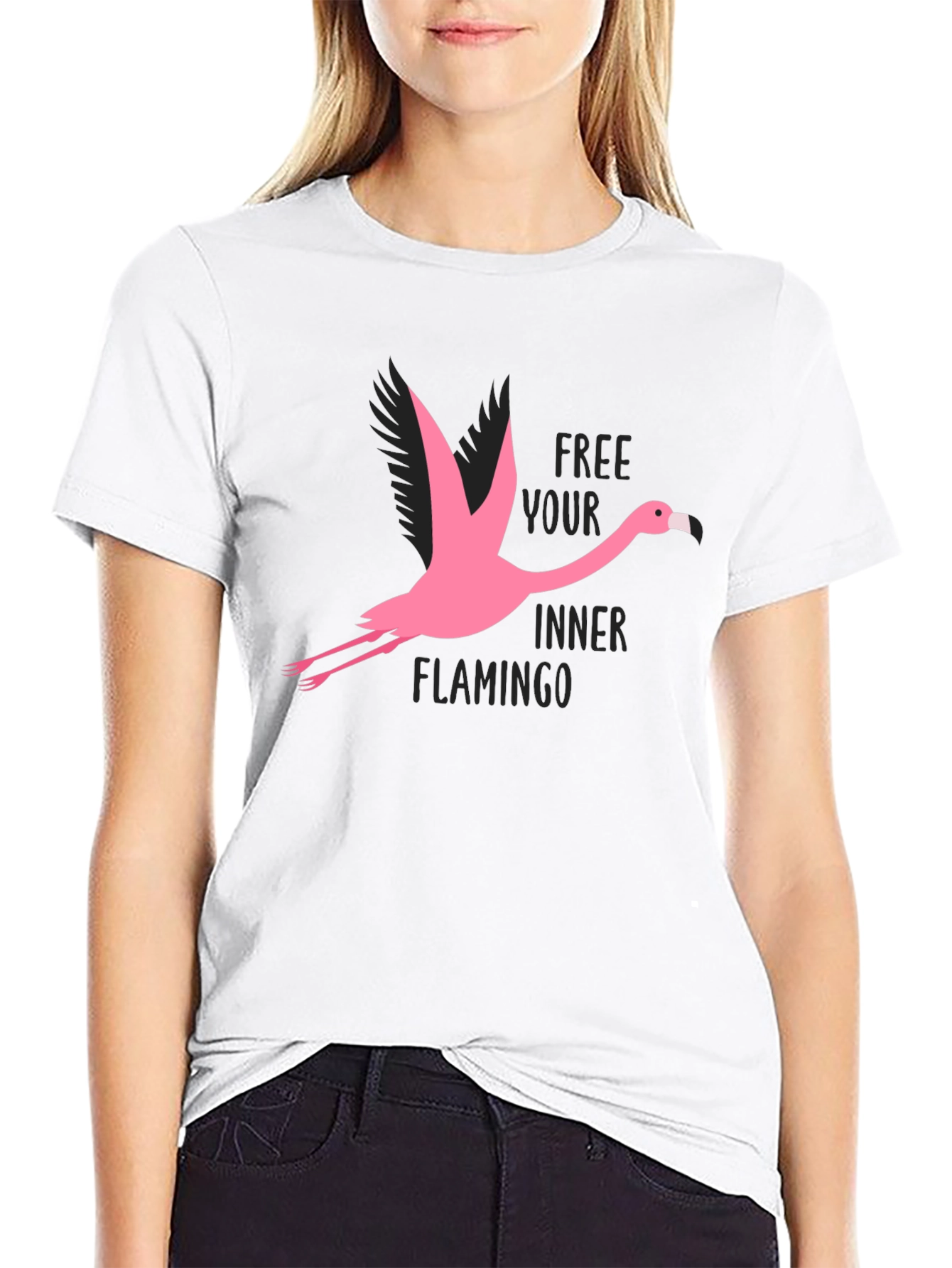 Free Your Inner Flamingo Graphic T-Shirt