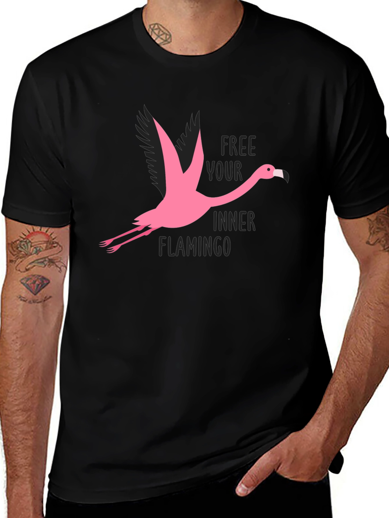 Free Your Inner Flamingo Graphic T-Shirt