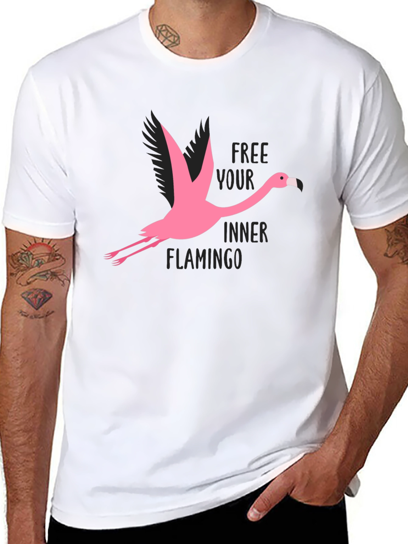 Free Your Inner Flamingo Graphic T-Shirt