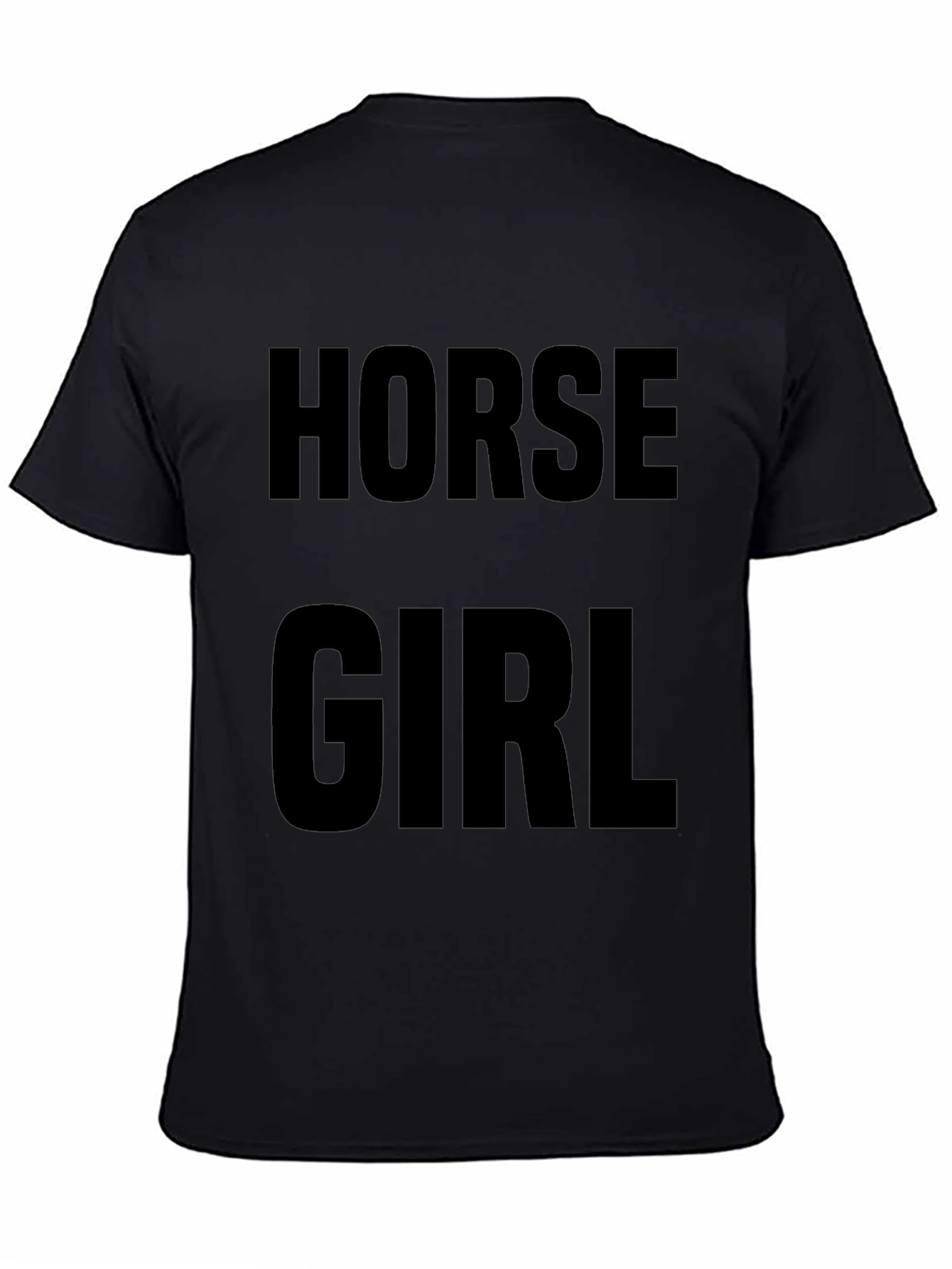 Horse Girl Graphic Tee - Black