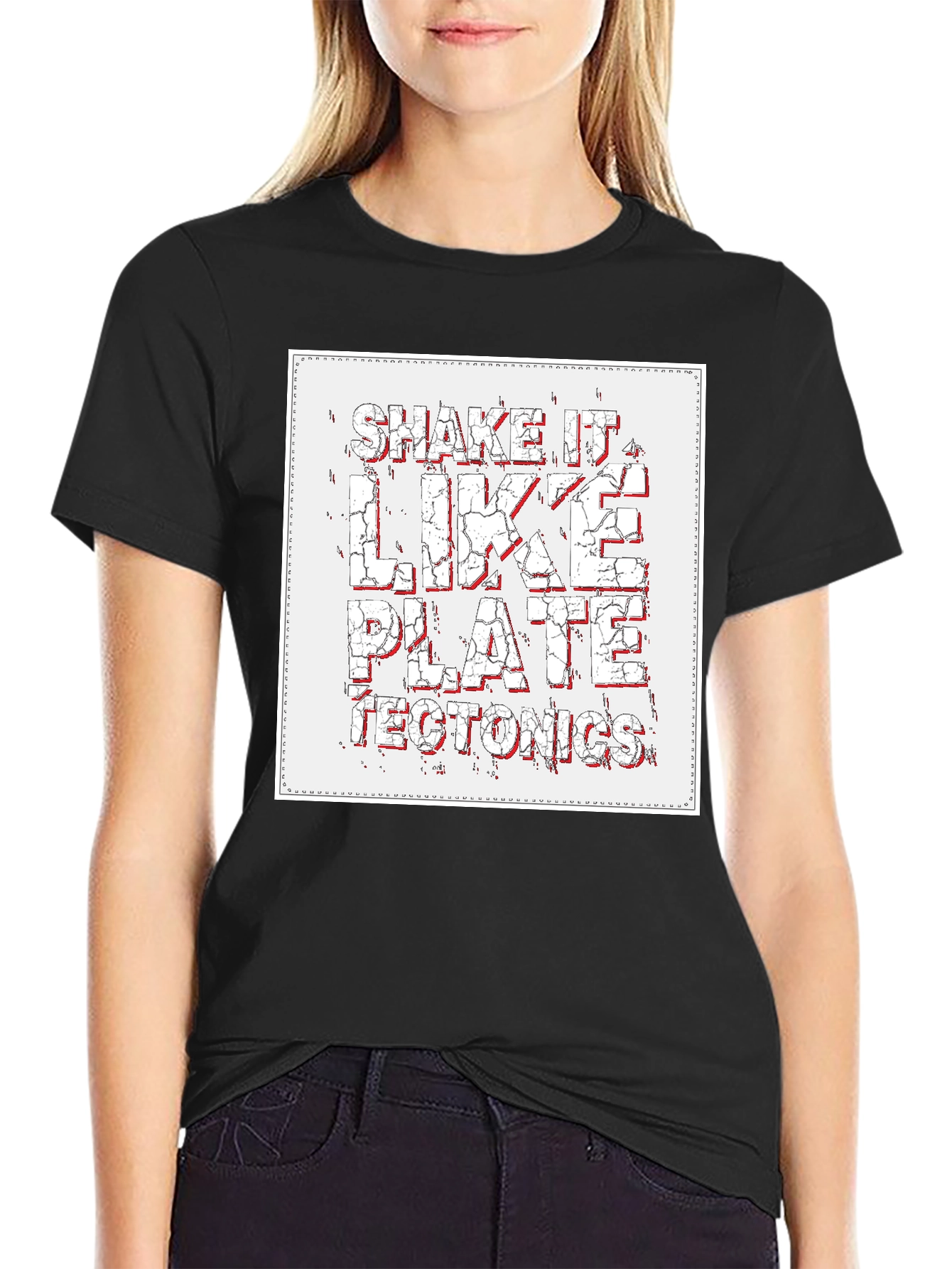 Shake It Like Plate Tectonics Graphic T-Shirt