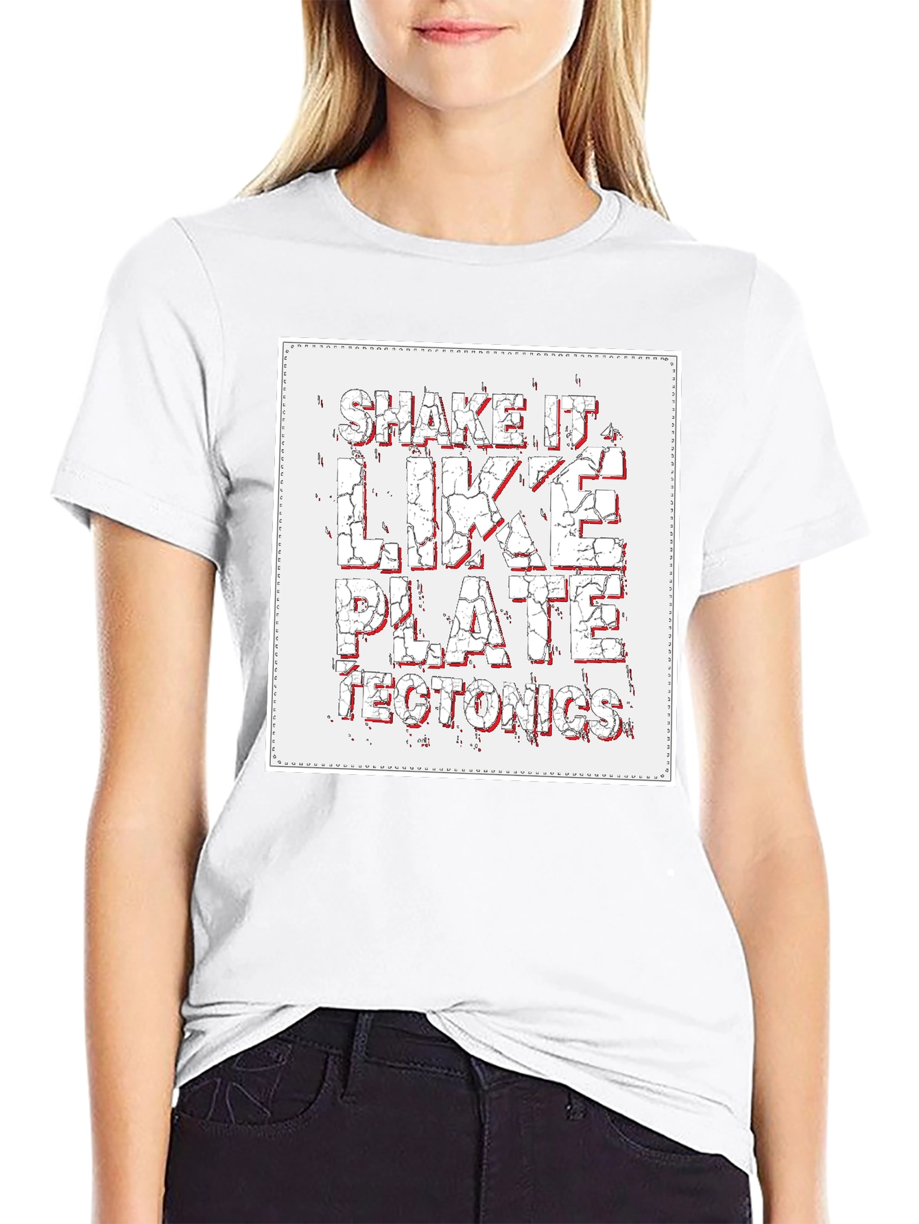 Shake It Like Plate Tectonics Graphic T-Shirt
