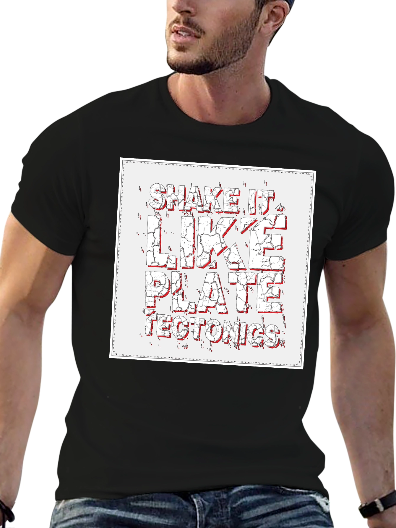 Shake It Like Plate Tectonics Graphic T-Shirt