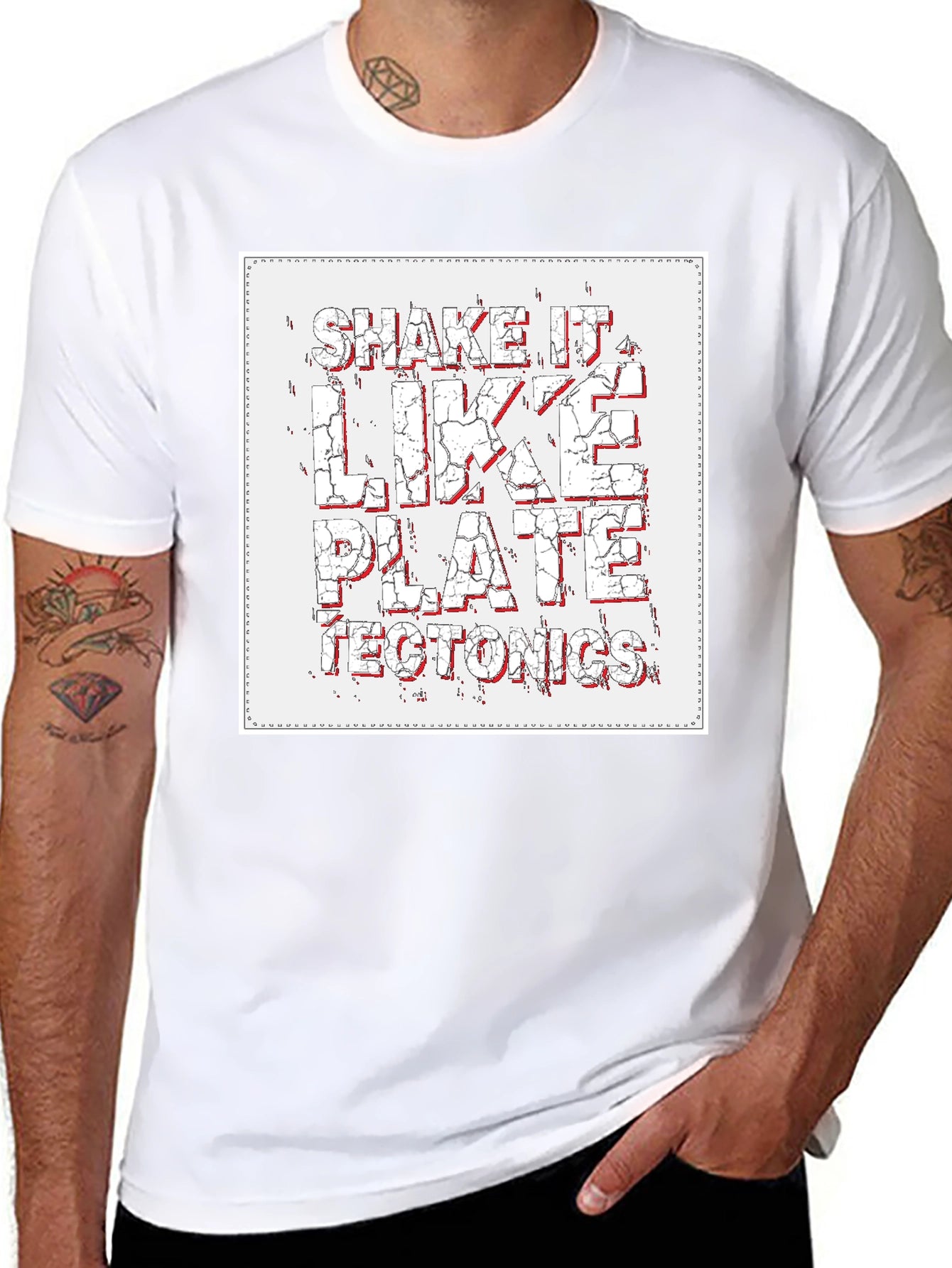 Shake It Like Plate Tectonics Graphic T-Shirt