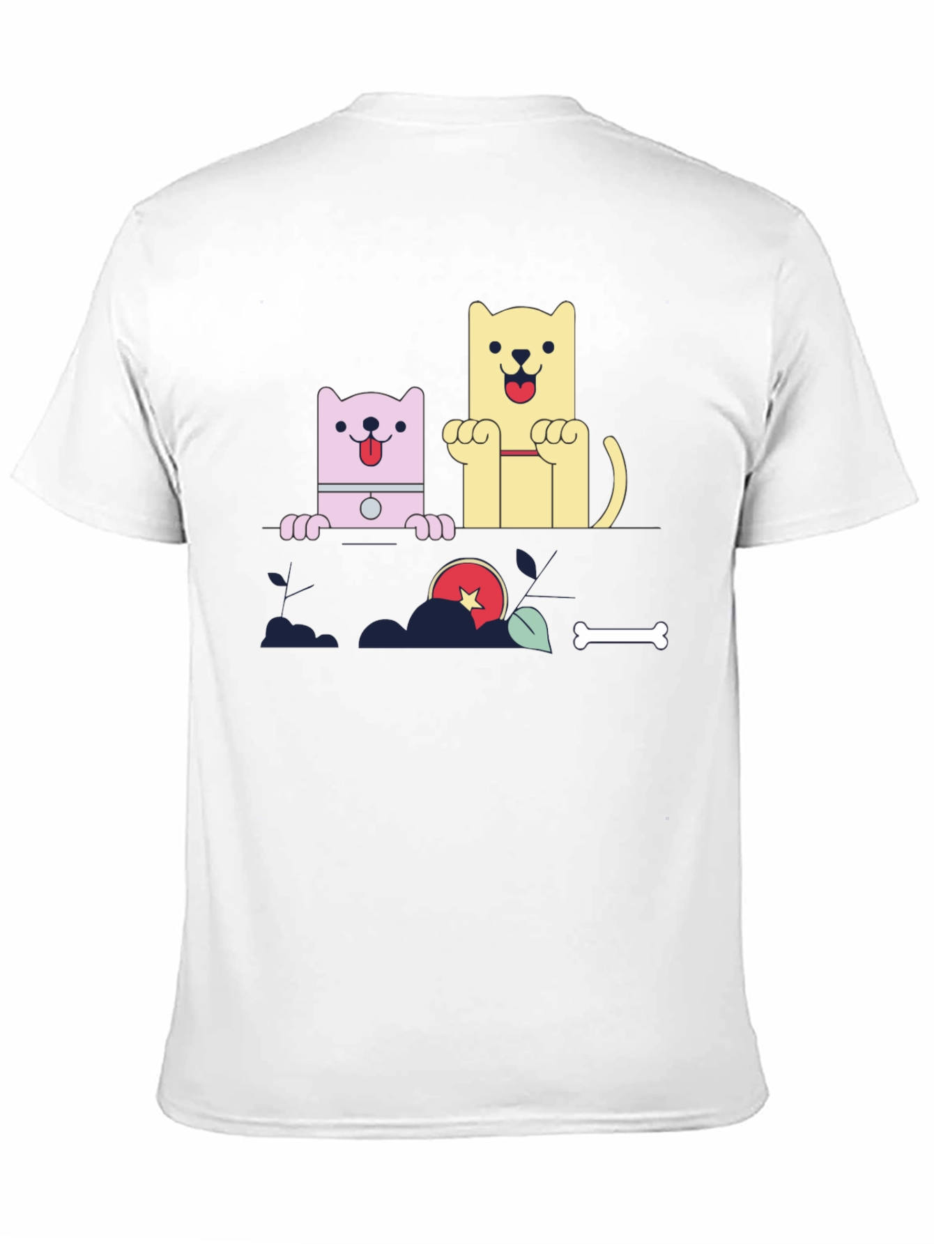 Cartoon Dog Graphic Tee - Cute Pet Lover Shirt