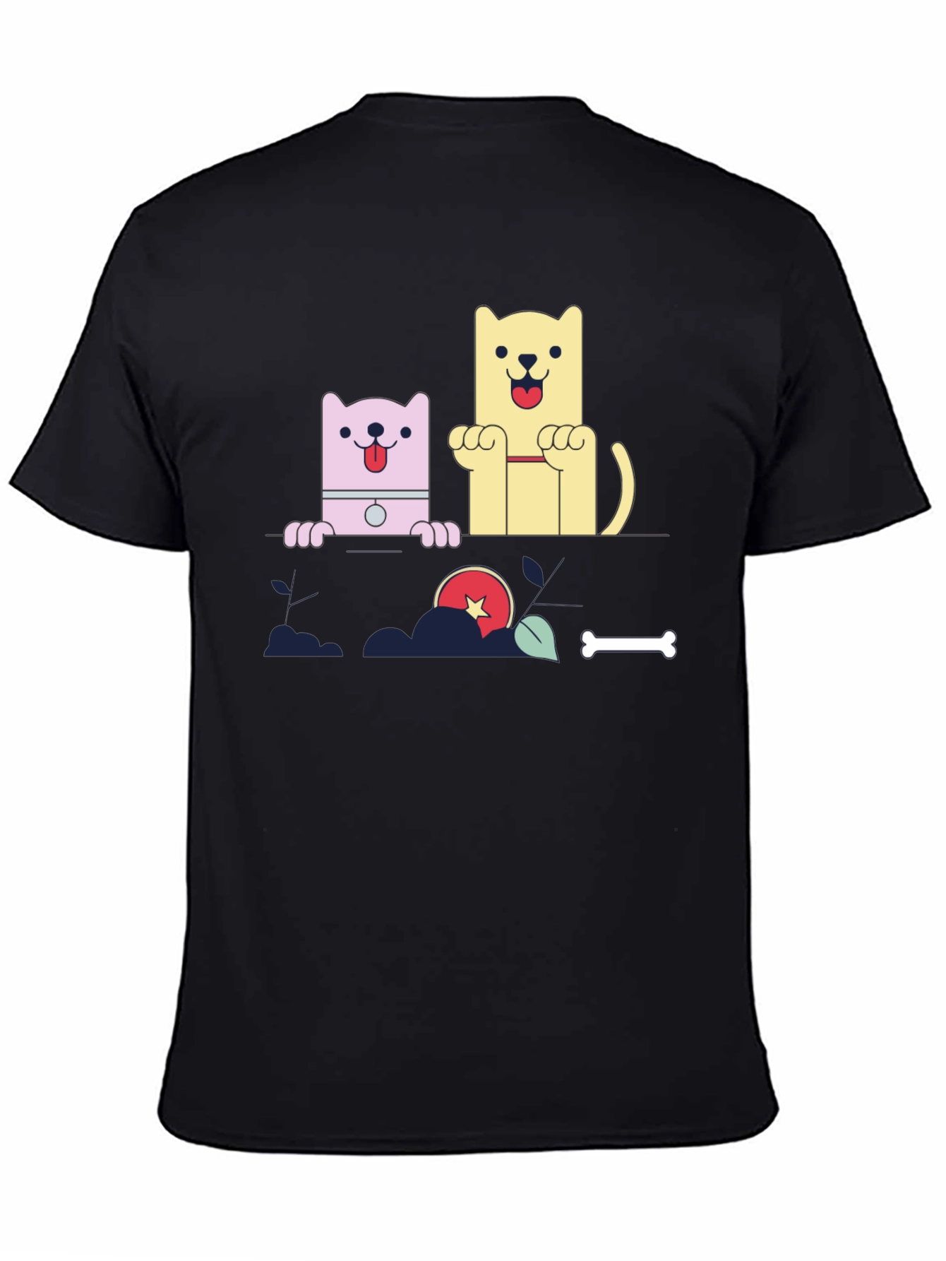 Cartoon Dog Graphic Tee - Cute Pet Lover Shirt