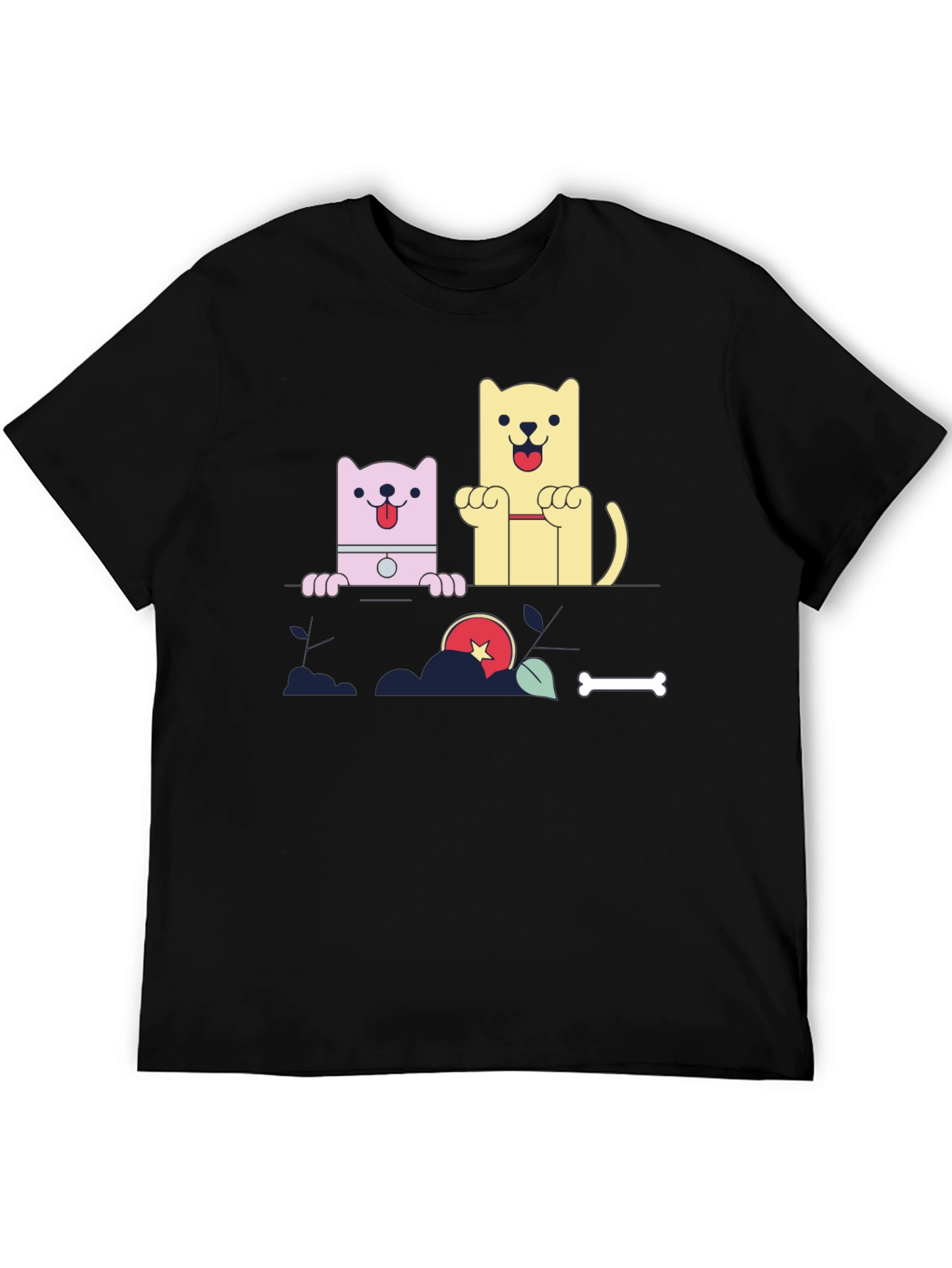 Cartoon Dog Graphic Tee - Cute Pet Lover Shirt