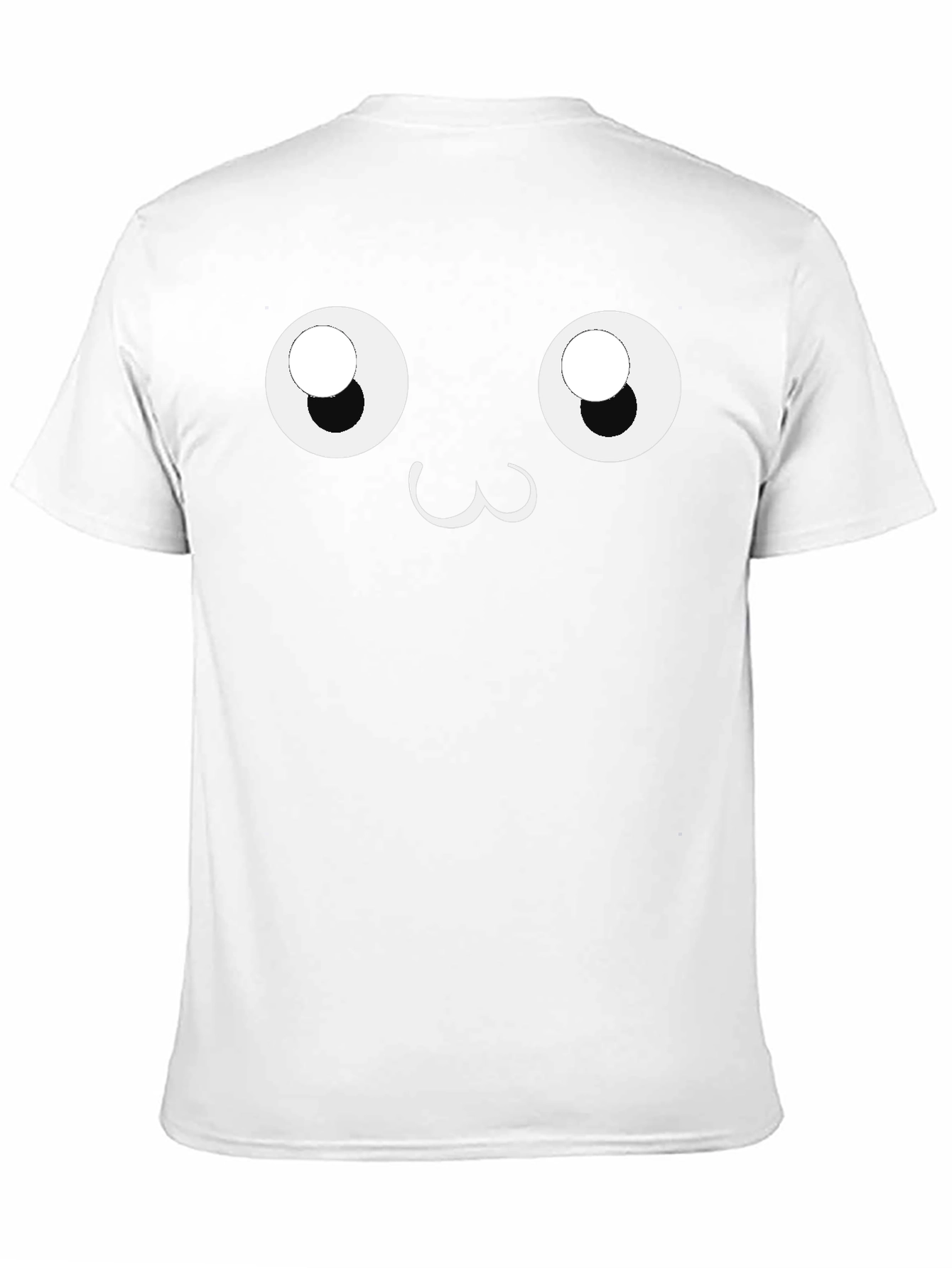 Cute Face Graphic Black T-Shirt