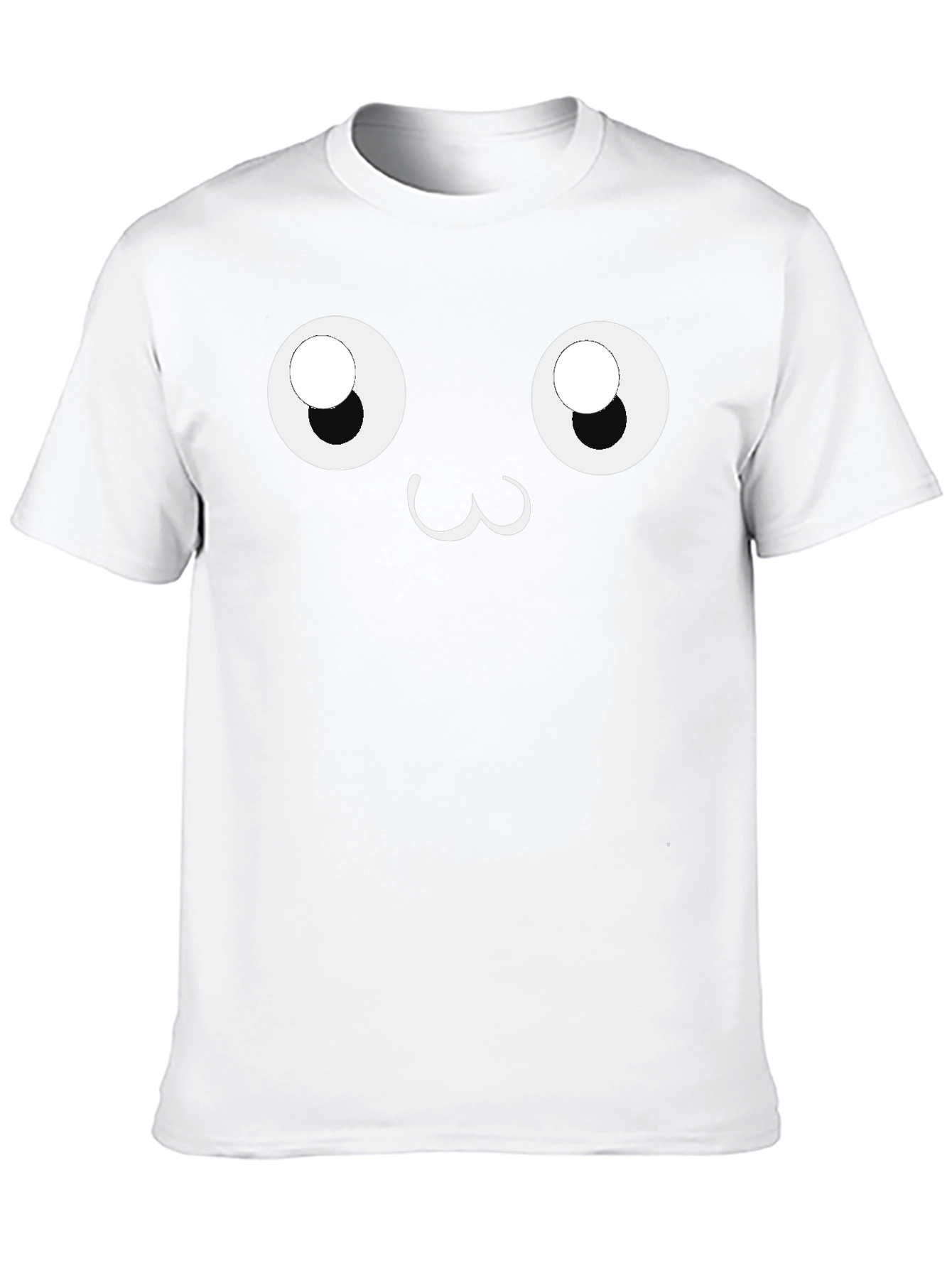 Cute Face Graphic Black T-Shirt