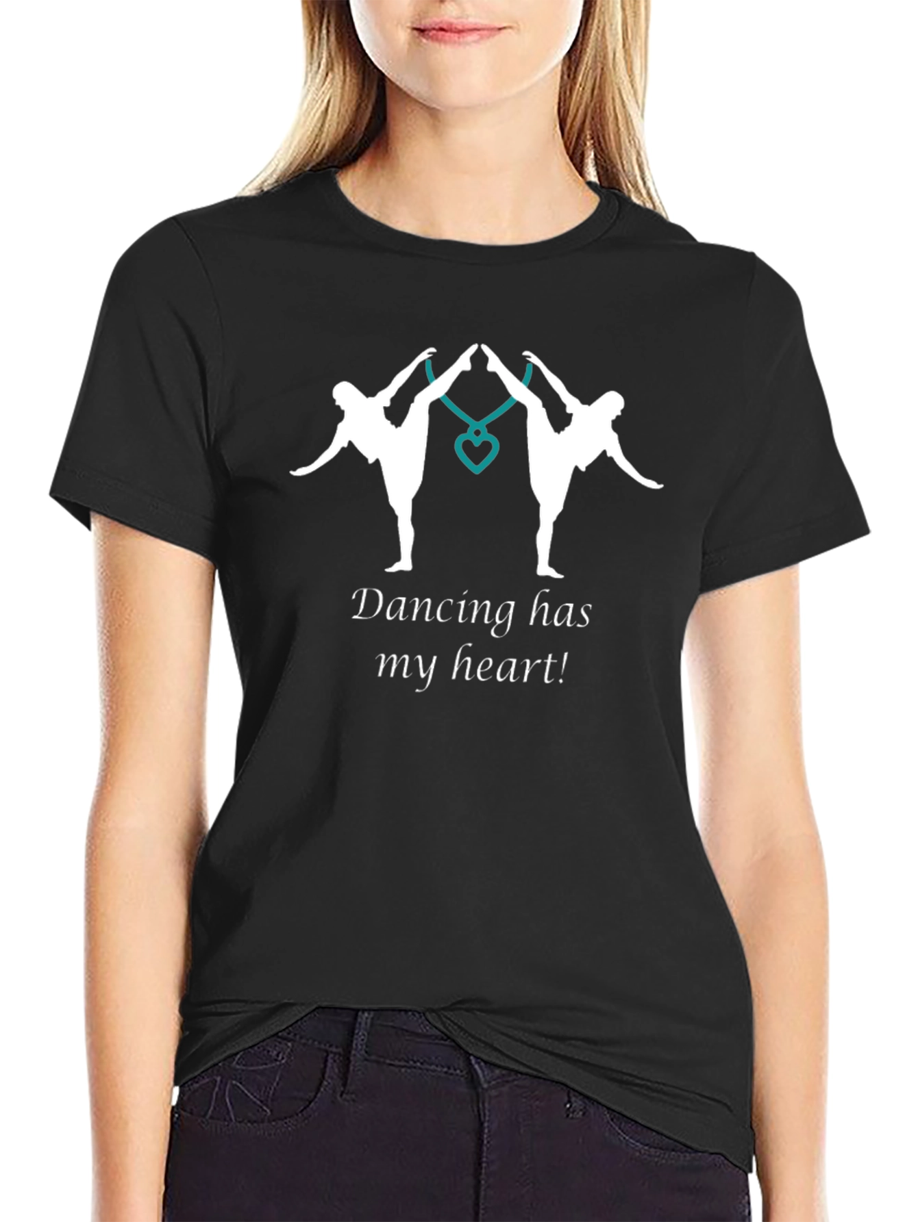 Dancing Has My Heart Black T-Shirt